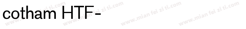 cotham HTF字体转换